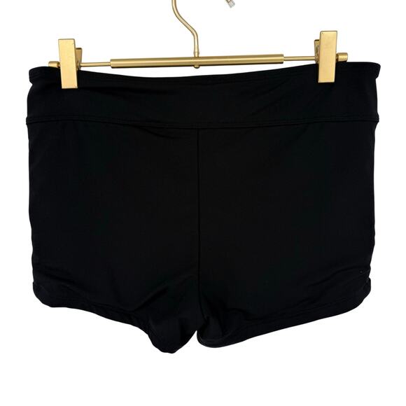 Kona Sol Black Swim Shorts Women’s M Lace Up Side Micro Mini Resort - Picture 2 of 5